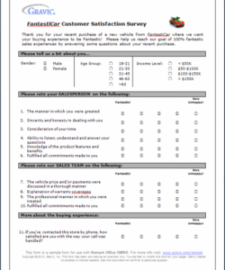 free car dealership customer satisfaction survey · remark software customer satisfaction form and analysis template pdf