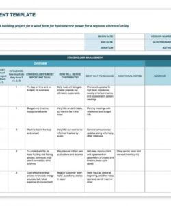 free how to create a stakeholder management plan smartsheet stakeholder analysis matrix template doc