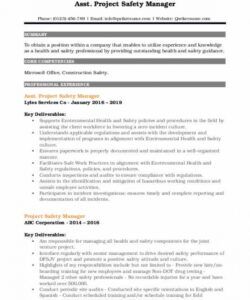 free project safety manager resume samples  qwikresume safety manager job description template