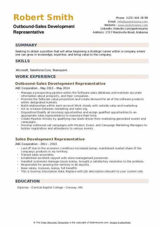 free sales development representative resume samples  qwikresume salesforce developer job description template pdf