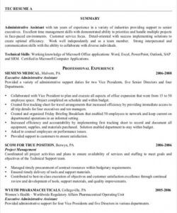 executive administrative assistant resume  10 free word pdf executive administrative assistant job description template pdf