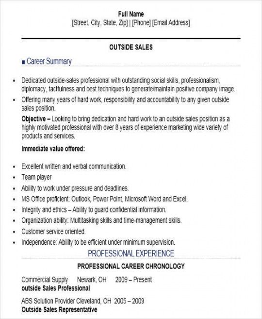 free 10 sample sales job resume templates  pdf doc  free &amp; premium templates outside sales rep job description template doc