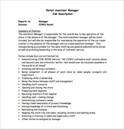 free 12 assistant manager job description templates  free &amp;amp; premium templates salon manager job description contract template