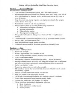 free 8 sample retail job description templates in ms word  pdf shop manager job description template pdf