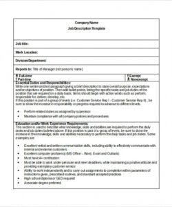 free 9 sample job description templates in pdf  ms word functional job description template pdf