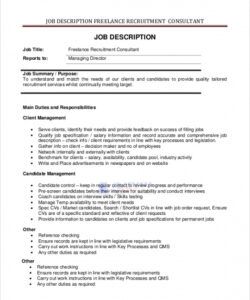 free free 7 sample recruiter job description templates in pdf  ms word functional job description template doc