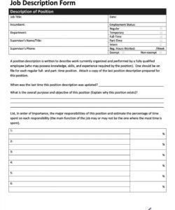 job description template  analisis committee job description template