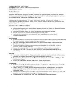 social media manager by david shrein  issuu social media manager job description template pdf