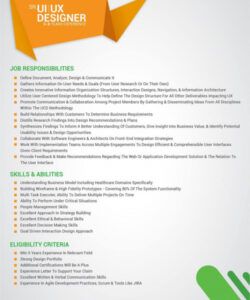 the ux designer job description a sample template to use ui developer job description template