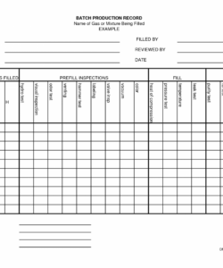 batch sheet template batch record review checklist template examples