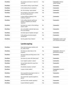 commercial building inspection checklist download as pdf building maintenance inspection checklist template excel