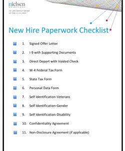 editable 50 useful new hire checklist templates &amp; forms ᐅ templatelab new hire onboarding checklist template examples