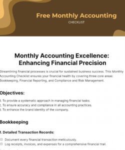 editable free accounting checklist templates &amp;amp; examples  edit online &amp;amp; download  template accounting month end close checklist template