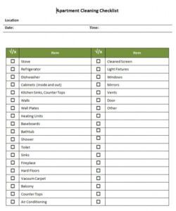 editable make ready checklist template apartment make ready checklist template examples