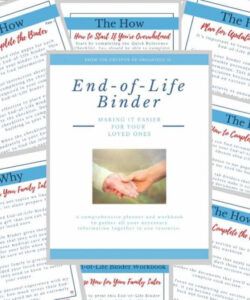 endoflife checklist binder  organized 31 end of life checklist template doc