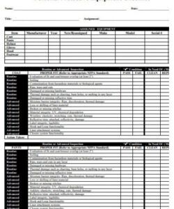 equipment inspection checklist  10 examples format how to create pdf personal protective equipment checklist template excel