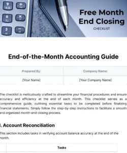 free closing checklist templates &amp;amp; examples  edit online &amp;amp; download  template month end close checklist template doc
