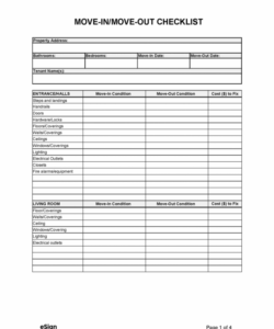 free free moveinmoveout checklist form  pdf  word apartment move in checklist template examples