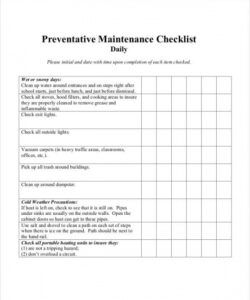 free maintenance checklist  25 examples format pdf hvac preventive maintenance checklist template samples