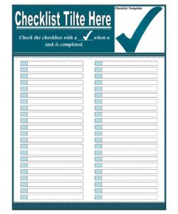 free printable to do checklist template yes or no checklist template