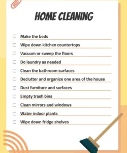 free yellow daily house cleaning checklist template  venngage daily house cleaning checklist template doc