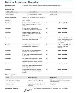 lighting inspection checklist free and editable checklist template cctv camera inspection cctv maintenance checklist template pdf
