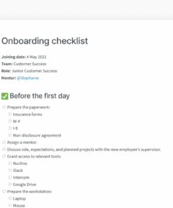 new employee onboarding checklist templates &amp;amp; examples new hire onboarding checklist template excel