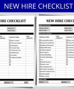 new hire checklist employee onboarding checklist hr n  vrogueco onboarding checklist for new hires template