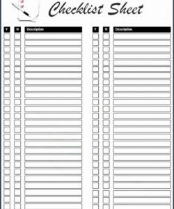 printable 8 free blank checklist template  sampletemplatess  sampletemplatess yes or no checklist template examples