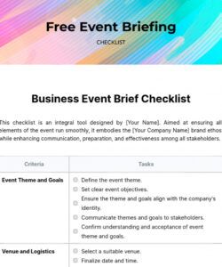 printable free event checklist templates &amp;amp; examples  edit online &amp;amp; download checklist for an event template doc