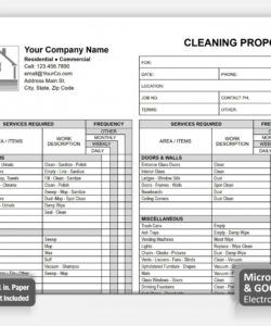 printable gray cleaning proposal template word commercial cleaning checklist best fillable editable business cleaning commercial cleaning checklist template