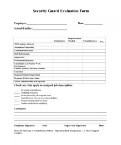 printable security evaluation form ≡ fill out printable pdf forms online security guard patrol checklist template