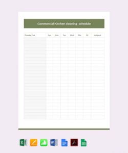 editable commercial kitchen cleaning checklist pdf  besto blog commercial kitchen cleaning checklist template