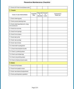 editable √ free printable preventive maintenance checklist template  checklist templates commercial building maintenance checklist template samples