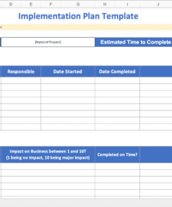 editable implementation checklist template excel checklist post implementation review template