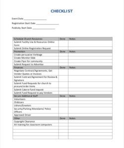 editable pin on ministry forms church event planning checklist template