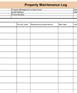 free building maintenance log template  free printable templates church building maintenance checklist template pdf