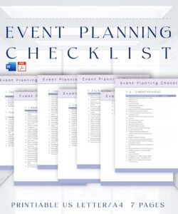 free editable event planning checklist template printable 6  etsy church event planning checklist template excel