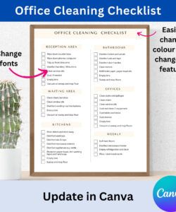 free office clean checklist office cleaning checklist office cleaning duties list office cleaning cleaning checklist for office template examples