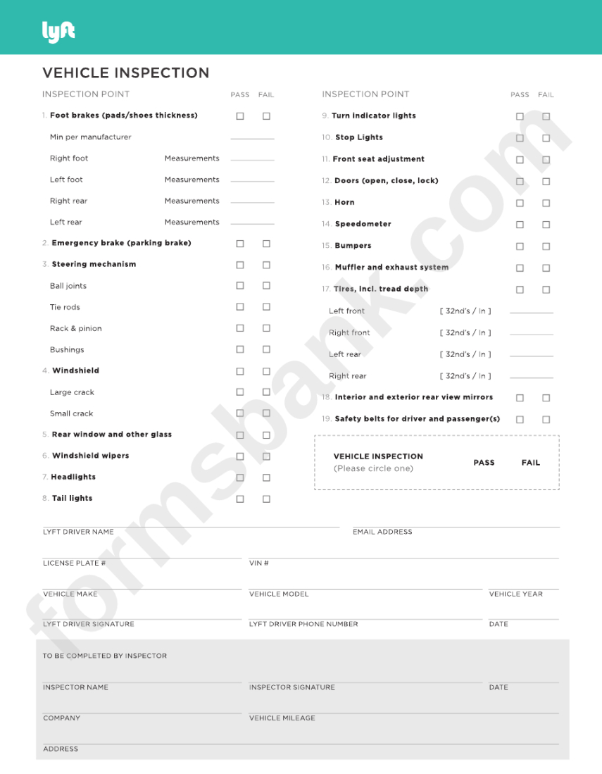 Free Vehicle Inspection Checklist Template Printable Pdf Download Company Vehicle Inspection Checklist Template Examples free vehicle inspection checklist template printable pdf download company vehicle inspection checklist template examples