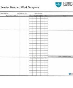 printable making the case for lean management in medical staff pertaining to checklist leader standard work template pdf