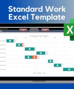 printable standard work template excel template scope of work standard operating checklist leader standard work template excel