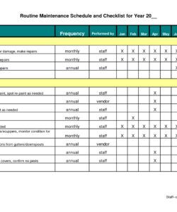 sample example &amp;amp; format templates 2 building maintenance schedule templates  word excel commercial building cleaning checklist template