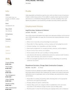 company secretary resume templates company secretary job description template