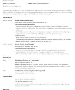 crafting a winning case manager resume for 2025 case manager job description template pdf