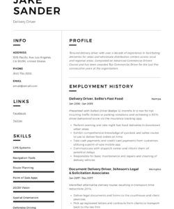 delivery driver resume &amp;amp; writing guide  12 resume examples  2019 food delivery driver job description template and sample