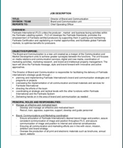 free 》free printable job description template church deacon job description template