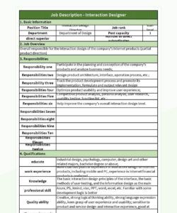 free job description form excel template and google sheets file for free download  slidesdocs company secretary job description template doc