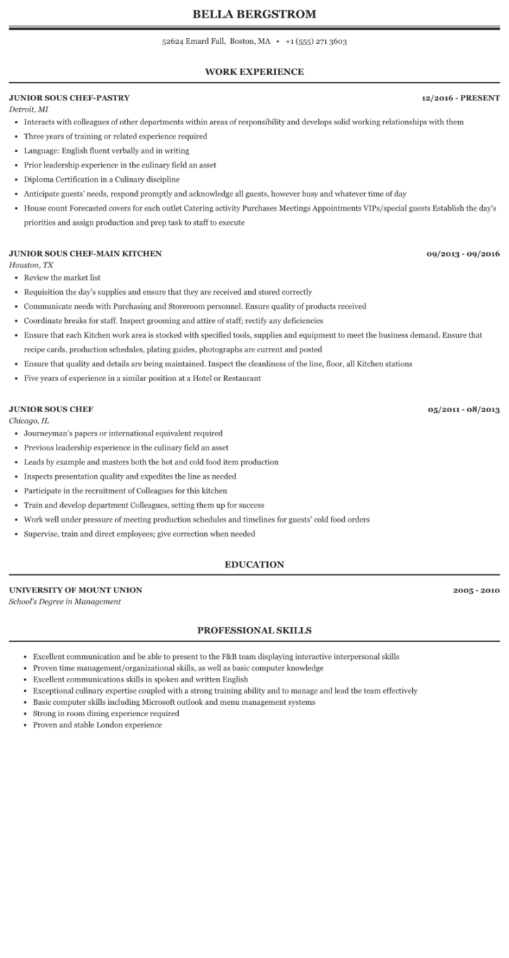 Free Sous Chef Resume Skills Lawrencekiernan Blog Junior Sous Chef Job Description Template free sous chef resume skills lawrencekiernan blog junior sous chef job description template