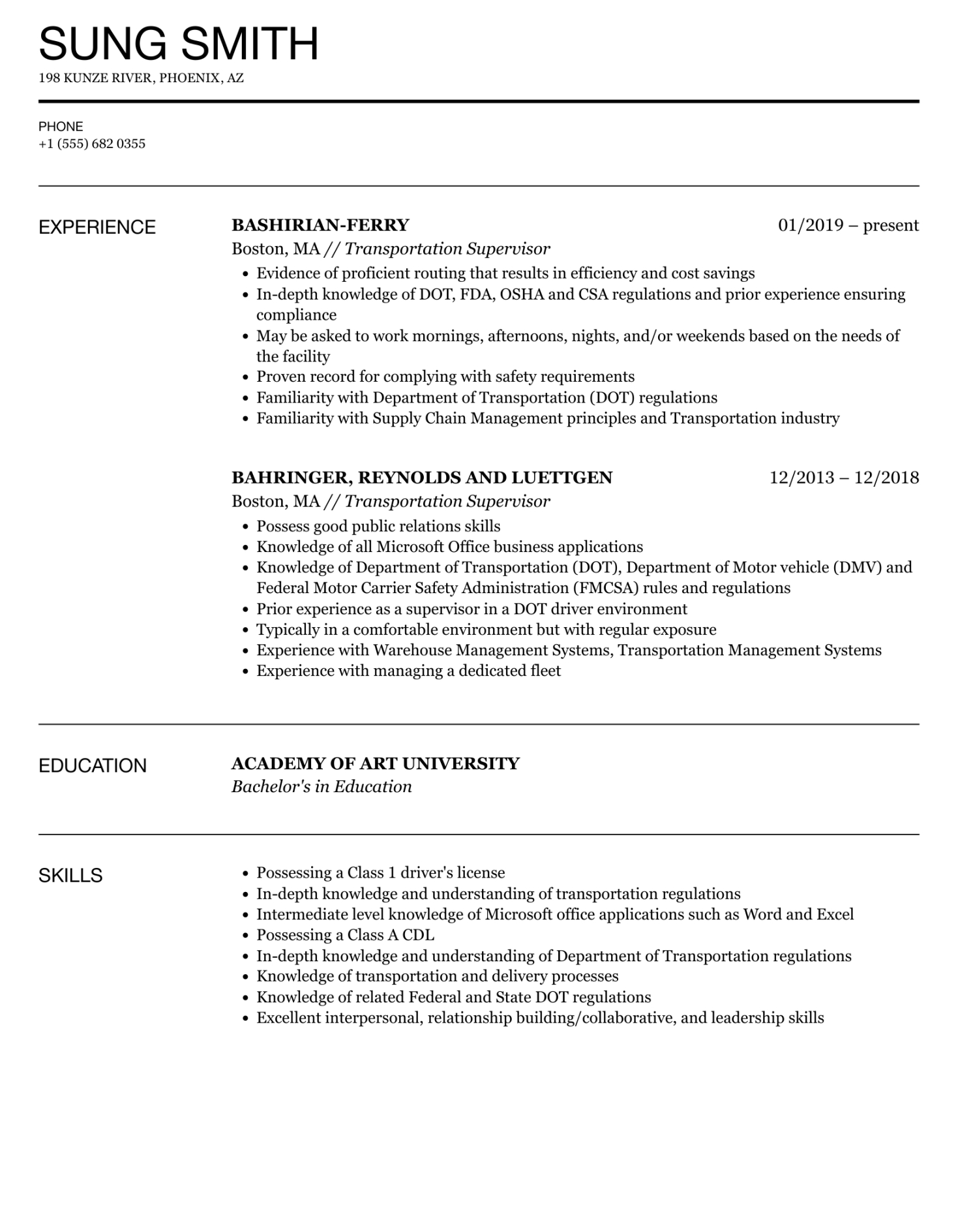 free transportation supervisor resume  klimakteriehaxan blog transportation supervisor job description template doc